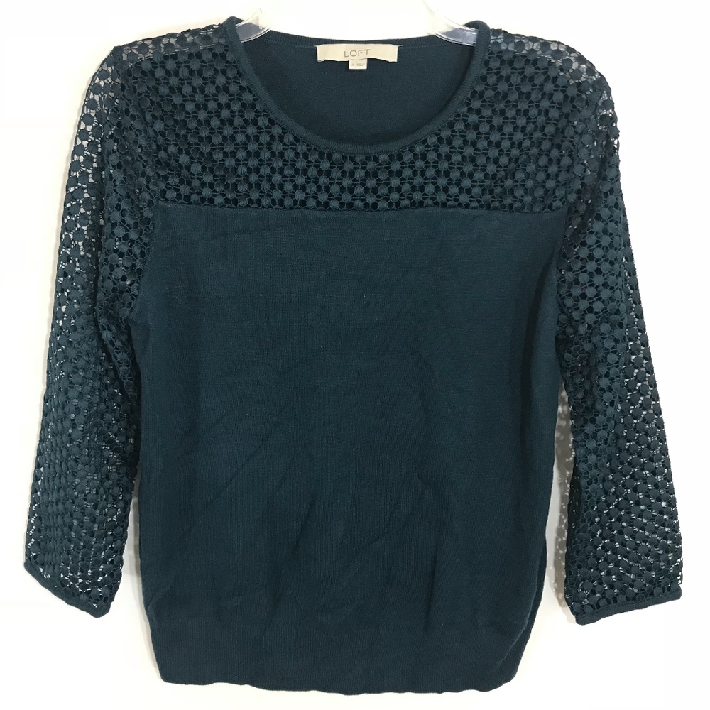 Ann Taylor LOFT Green Sweater Size S